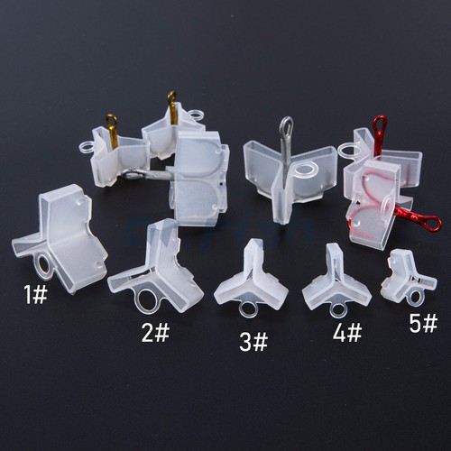 Dr.Fish 50/100pcs Treble Hook Covers Case Protector Fishing Lure Holders #1-#5