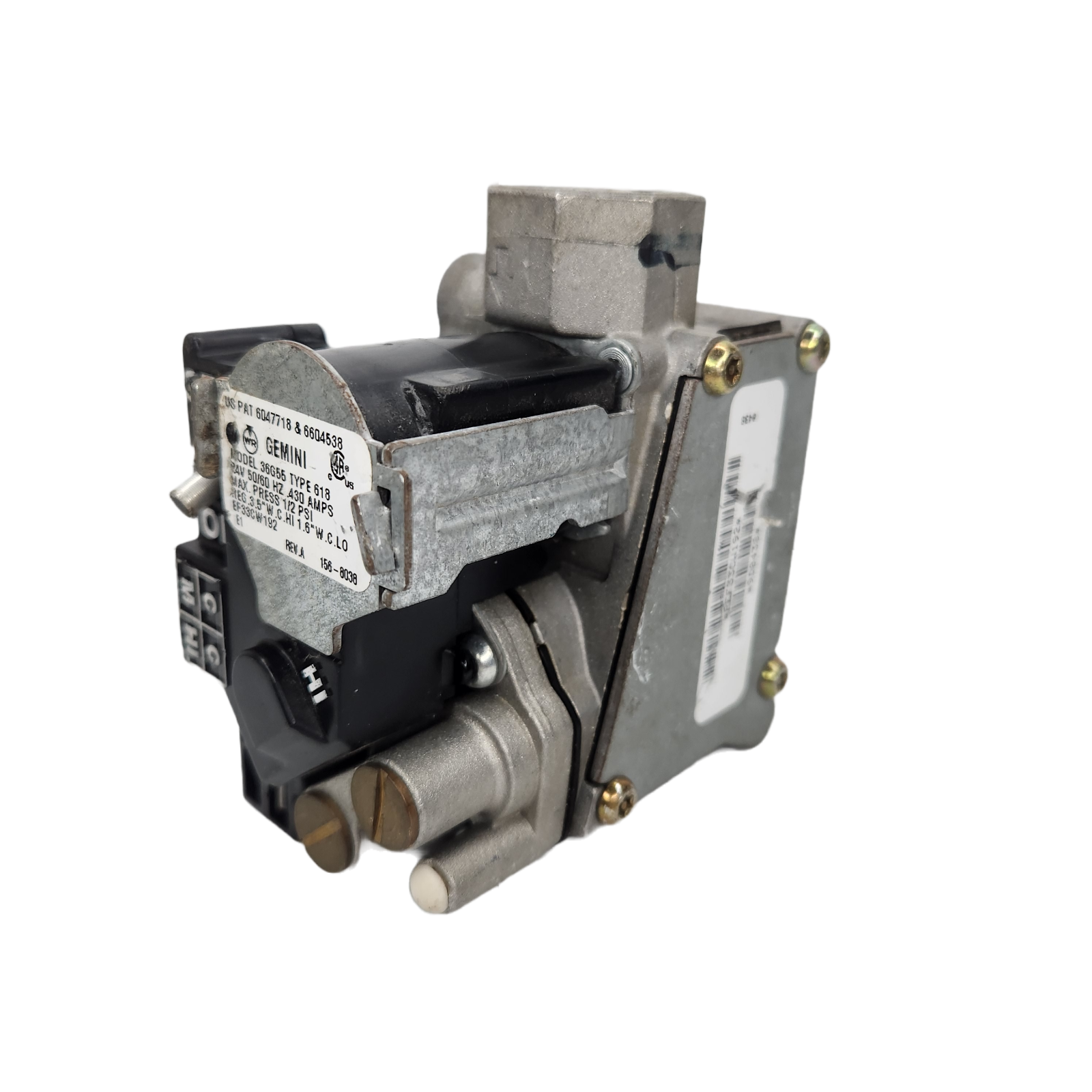 G 一ジ White Rodgers Gemini 36G55-618 Gas Valve 36G55 Type 618 | eBay