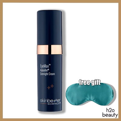 SkinBetter Science EyeMax AlphaRet Overnight Cream 5 ML + Eye mask / New In Box