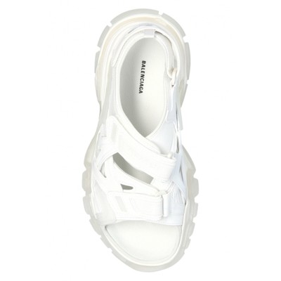 Pre-owned Balenciaga Track Sandals In White