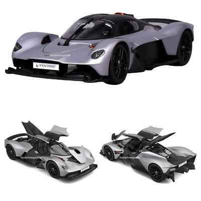 Maisto 1:18 Scale 2021 Aston Martin Valkyrie in Silver Diecast Model Car
