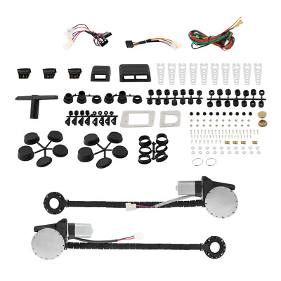 2 Door Power Window Regulator Kit Electric Power Window Lifter Switch Conversion