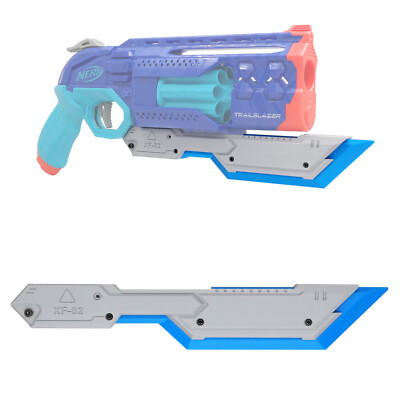 AKBM 3D printed Rail Blade XF-02 Sci-Fri for Nerf Trailblazer Blaster Modify Toy