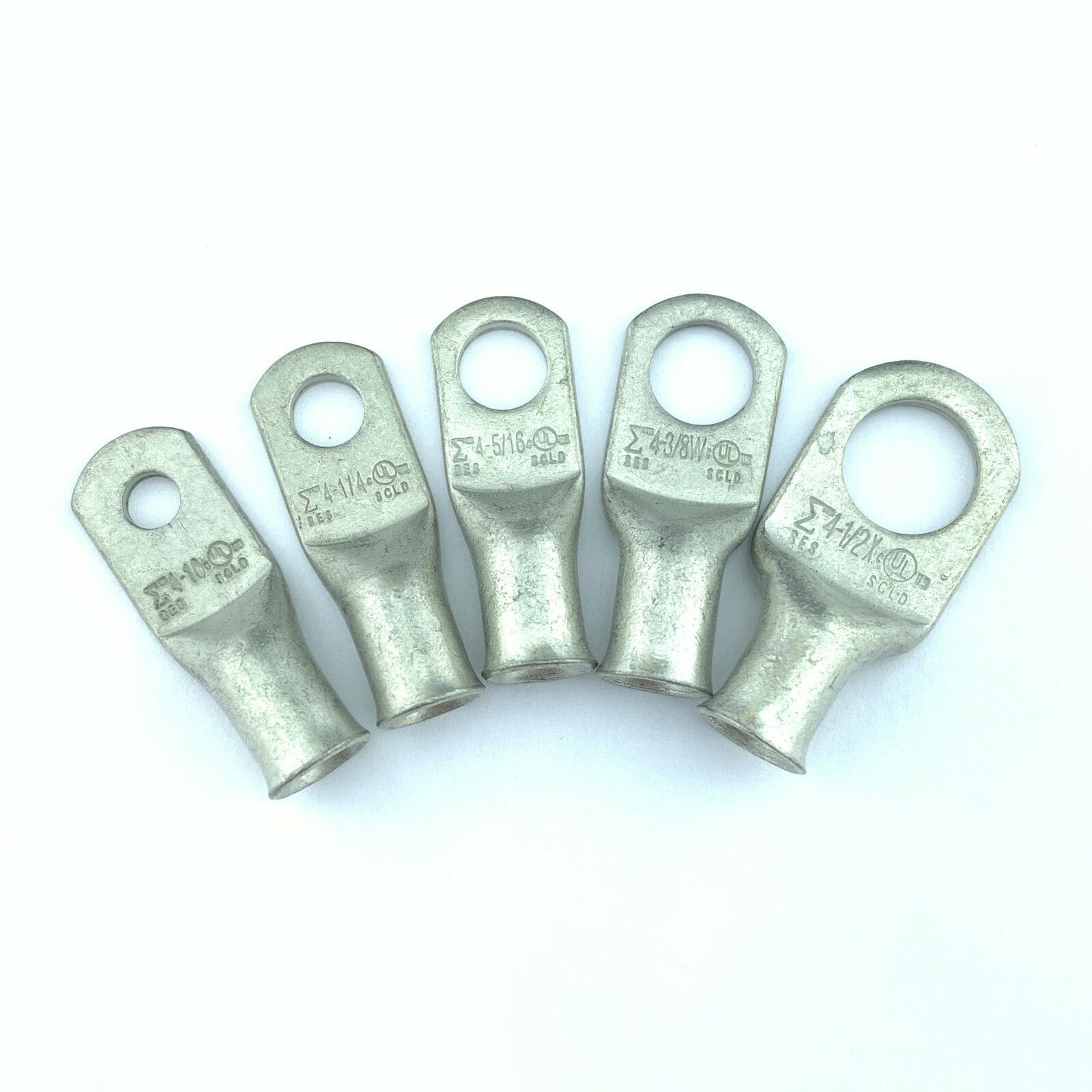 4 AWG Gauge Cable Lugs Ring Terminals Battery Wire Connectors Pure