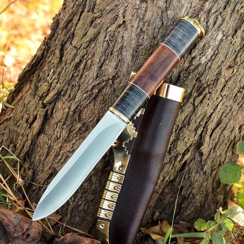 Mittelalter Arbeitsmesser Kelten Wikinger Mit Messing Verarbeitung Maq1827