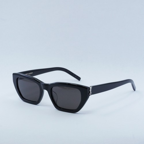 Pre-owned Saint Laurent Slm127/f 001 Black/black 53-20-145 Sunglasses Authentic
