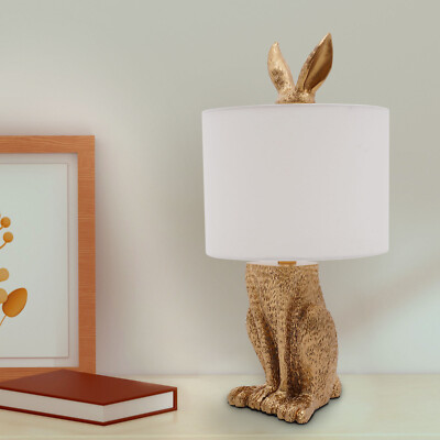 Resin Rabbit Table Lamp Desk Lamp Table Lamp Bedside Fixtures Decoration