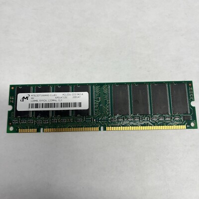 Micron 128MB MT8LSDT1664AG-13EE1  PC133R-222-542-A 133MHz CL2 3.3V FRU 10K0058