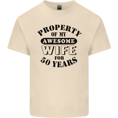 50th Wedding Anniversary 50 Year Funny Wife Mens Light Cotton T-Shirt