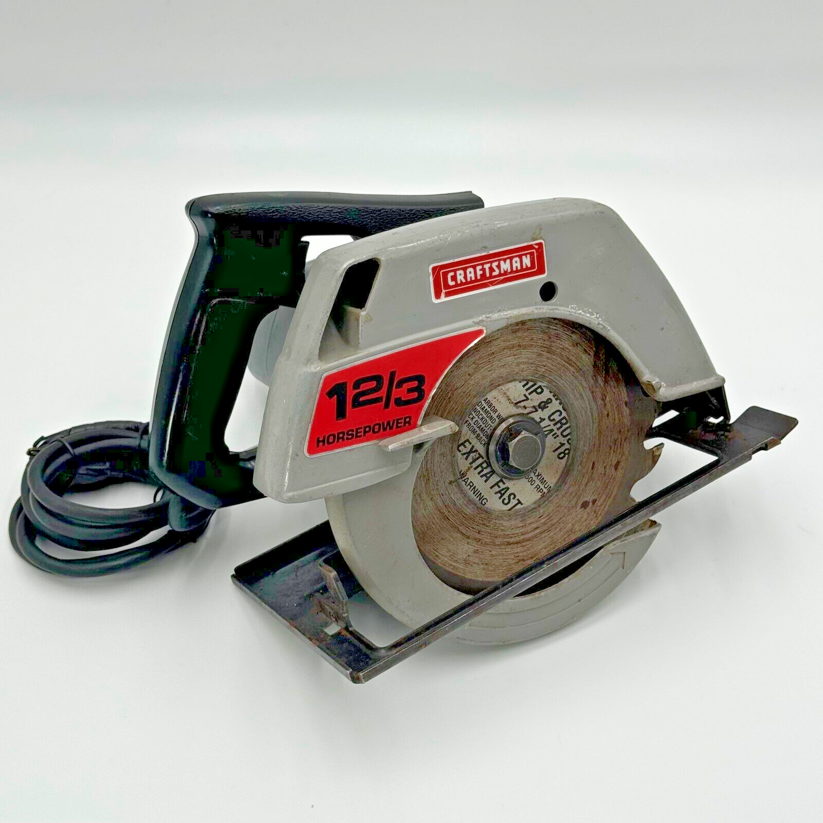 ルース3　famサマ Craftsman 7” Circular Saw 1-2/3 HP & Blade Vintage Model Number