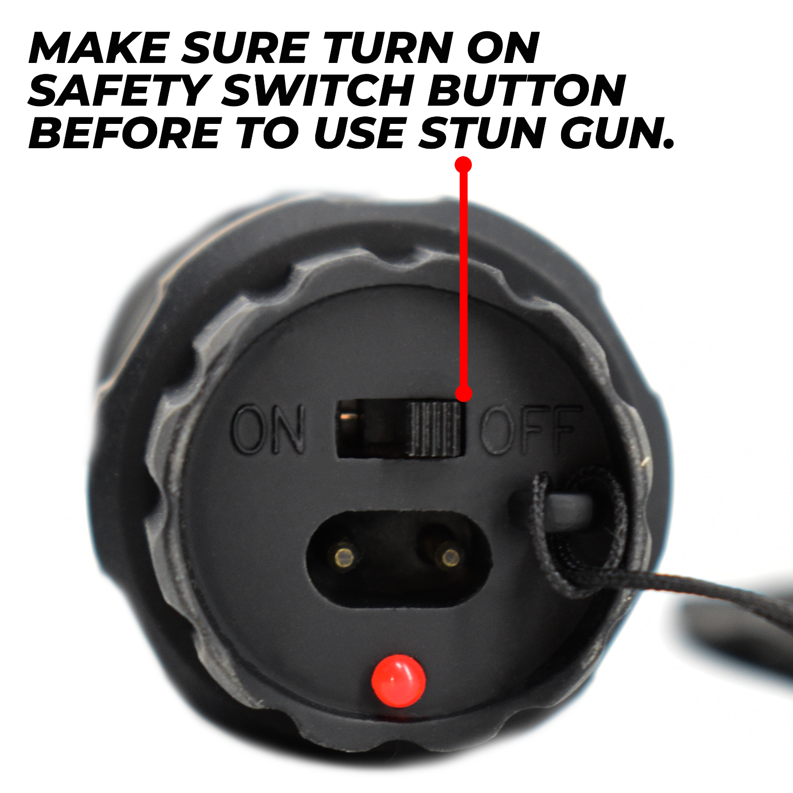 FIGHTSENSE HEAVY DUTY STUN GUN WITH LED FLASHLIGHT FOR WOMEN SELF DEFENSE