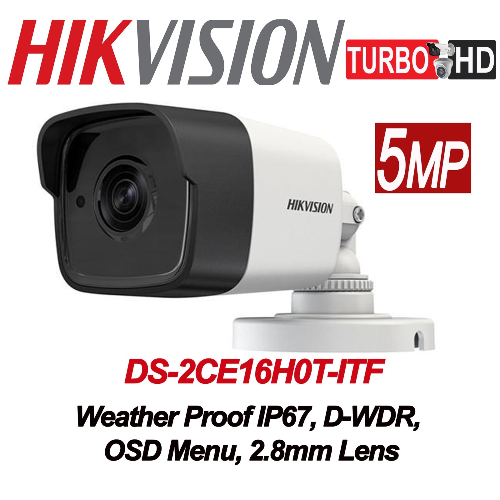 Original Hikvision 5MP Bullet Camera DS2CE16H0TITF 4in1 3.6mm lens with IR 12439515 eBay