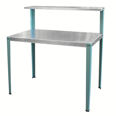 AmeriHome GPBENCH-TL Multi-Use Steel Table/Work Bench with Teal Legs
