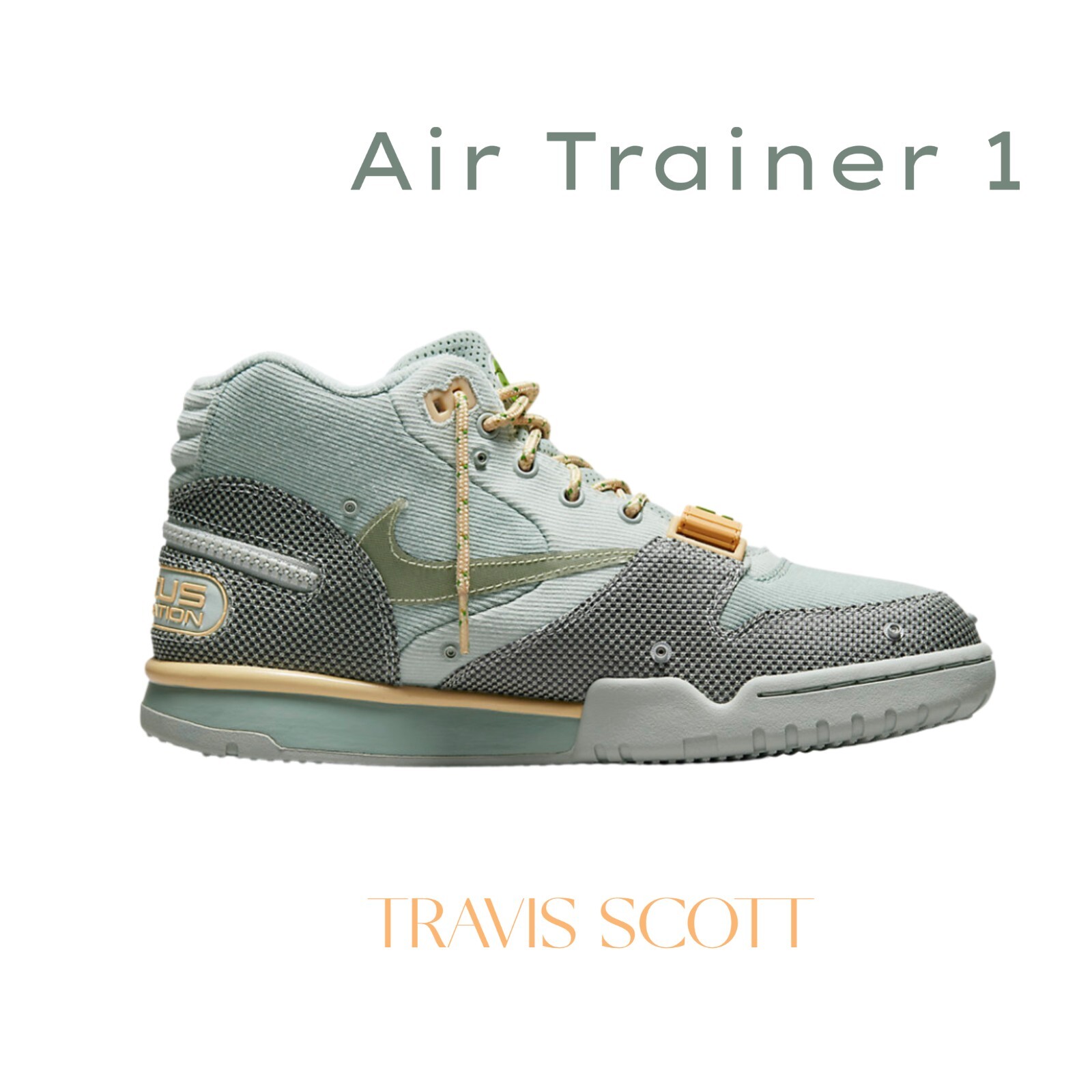 BRAND NEW Nike Air Trainer 1 SP Travis Scott Grey Haze