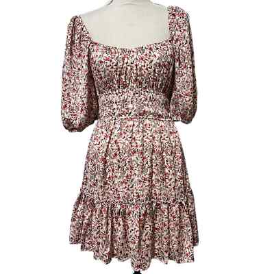 Francesca s TRIXXI clothing company size medium short sleeve floral dress new