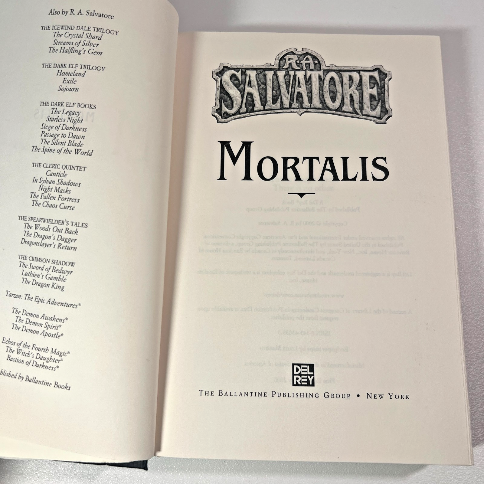 Mortalis by R.A. Salvatore Hardcover 1st Edition DemonWars Saga Book 4 Fantasy - photo 7