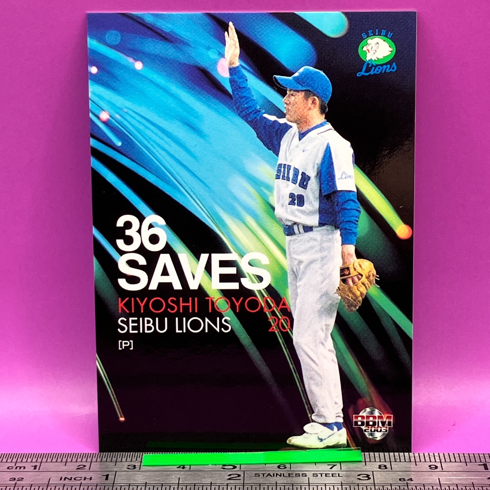幸 サイン Kiyoshi Toyoda 072 Seibu Lions BaseBall Trading Card BBM