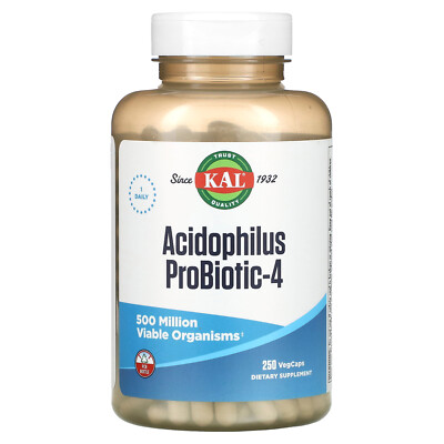 Acidophilus Probiotic-4, 250 растительных капсул