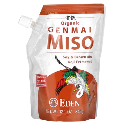 Eden Foods Organic Genmai Miso 12 1 унция 345 г Кошерный, органический