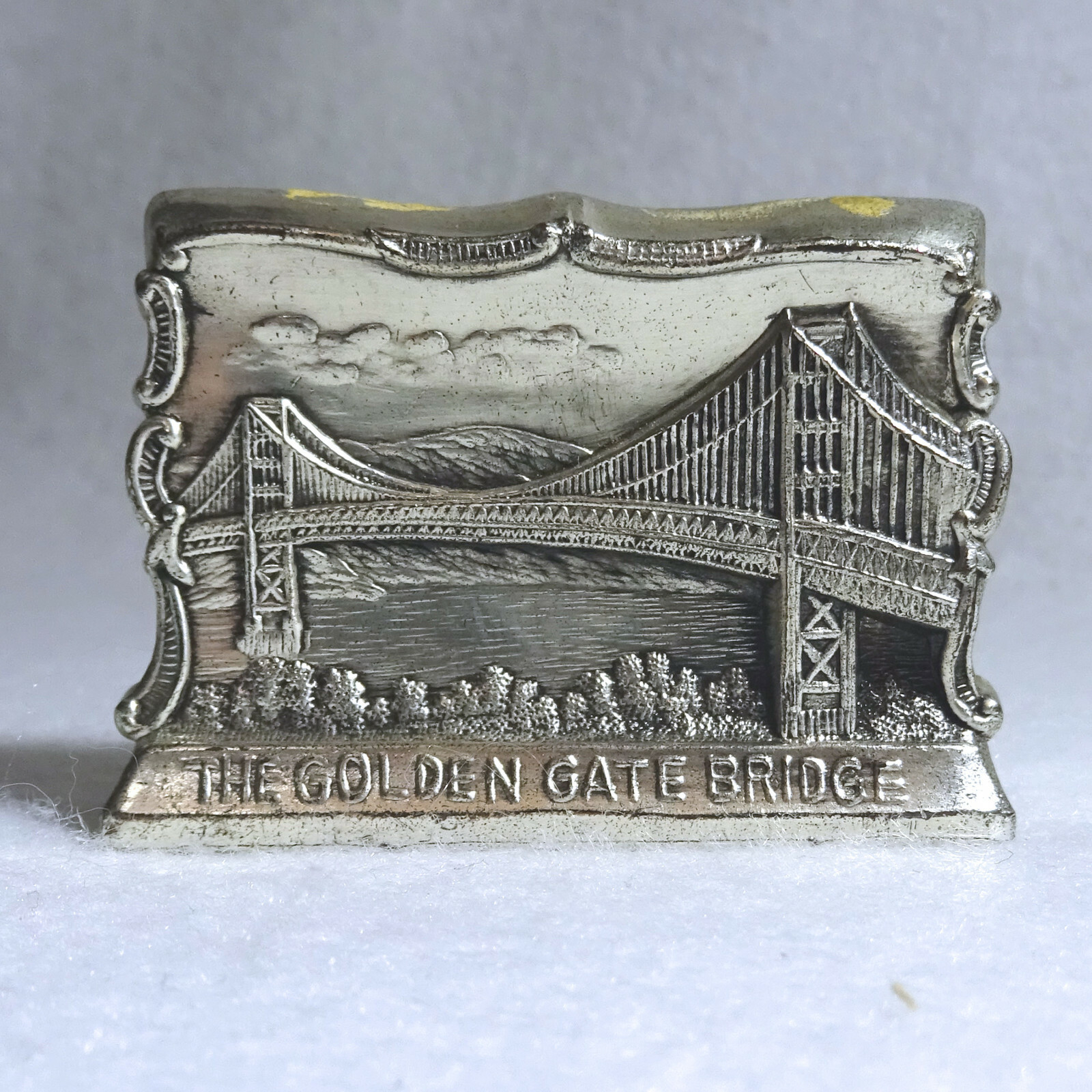 Rare Golden Gate Bridge San Francisco Souvenir Building Silver-Tone 1939?