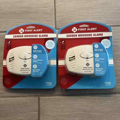 First Alert 1039718 Battery Operated Carbon Monoxide Alarm 2 Pack -Free Shipping
