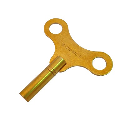 Brass Replacement Clock Key For Key Wind Clocks Size 8 / 4.25 mm  - Clock Parts