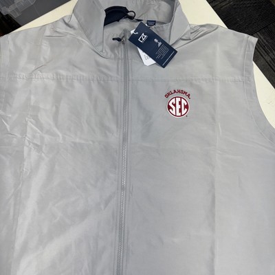Cutter & Buck Charter Vest Oklahoma Sooners SEC Men s 4XT Gray