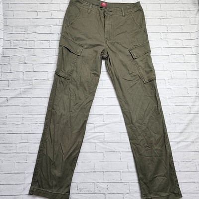 Levi's Men's XX Tapered Cargo Pants Olive Night 34W 34L Utility Style Pockets