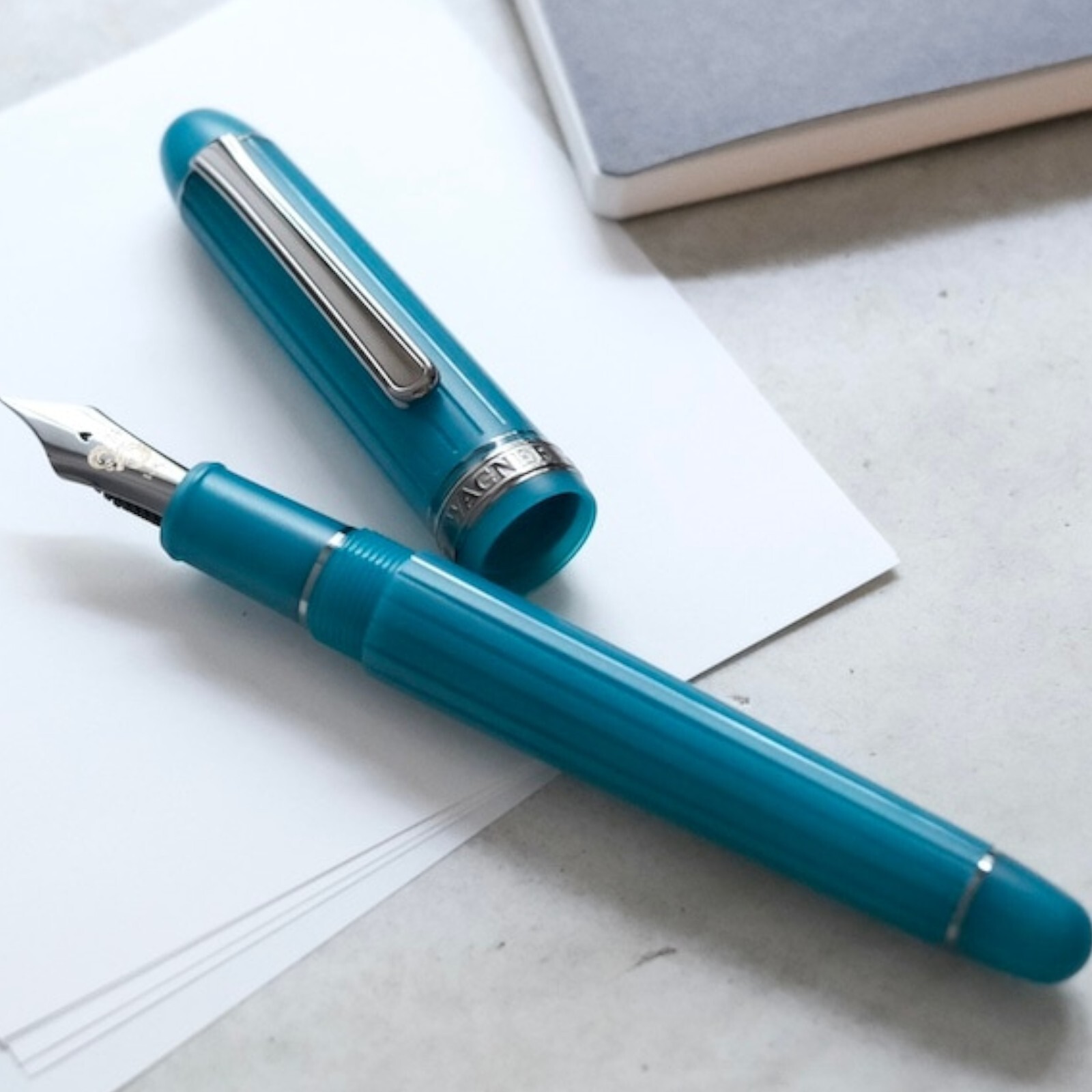 Platinum #3776 Wagner 2024 14K Fountain Pen Azure Dragon SF Nib