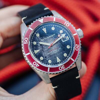 Pre-owned Spinnaker Wreck Stainless Steel 44mm Japanese Automatic Wristwatch