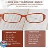 Ladies Reading Glasses 6 Pairs Blue Light Blocking Readers Spring Hinge with Pattern Print Eyeglasses for Women (Multi-Color-A, 3.0, x)