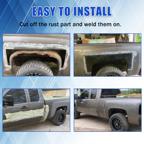 For 2007-2013 Chevrolet Chevy Silverado Upper Rear Wheel Arch Skin Repair Panels