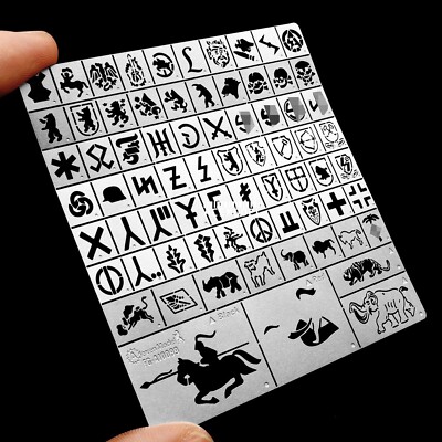 Alexen 1/35 German King Tiger Tank Leakage Spray Stencil Template Model Tools