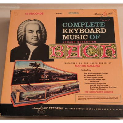 Johann Sebastian Bach - Complete Keyboard Music Of Bach 18 LP Box Set