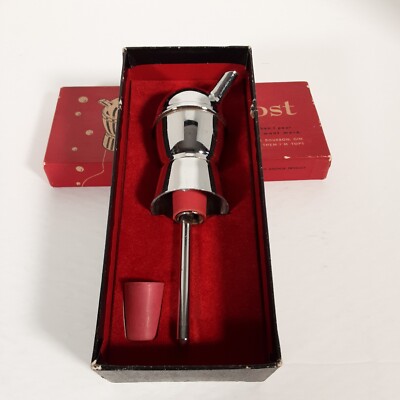 Vintage NIB Bar Host Mid Century Modern Pour Spout Jigger Patented