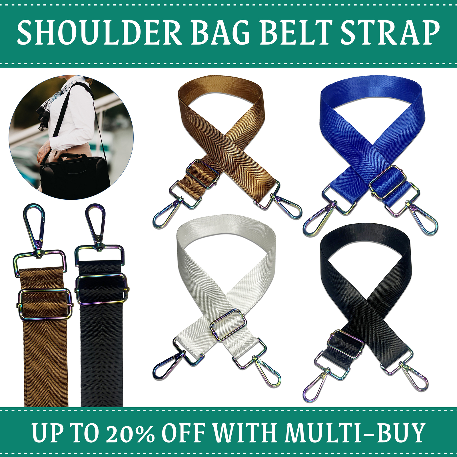 Handbag Belt Wide Strap Replacement Designer Bag Shoulder Crossbody Adjustable