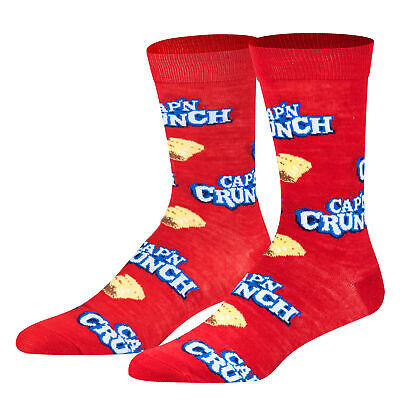 Crazy Socks, Captain Crunch, Crunchy Children's Breakfast Cereal Novelty Print
