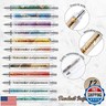 Uiifan 48 Pcs 2025 CNA Week Gifts Inspirational Pen Keychain RN LPN Practitioner Gift Bulk for Nurse Teacher Graduation Appreciation (Marble Style)