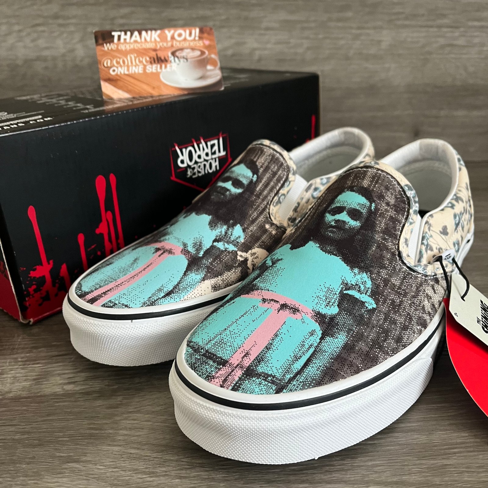 vans shining slip ons