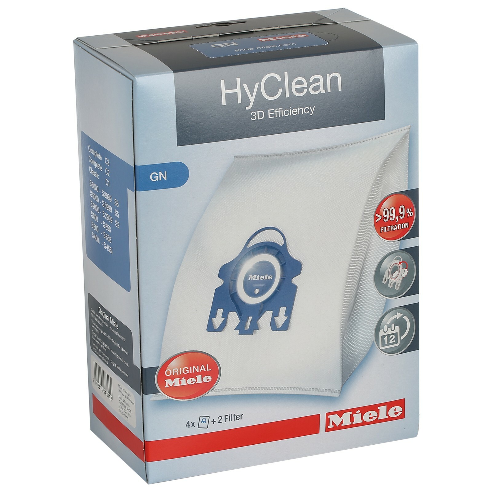 Miele Hoover GN HyClean Vacuum Cleaner Dust Bags & Filters & Fresheners