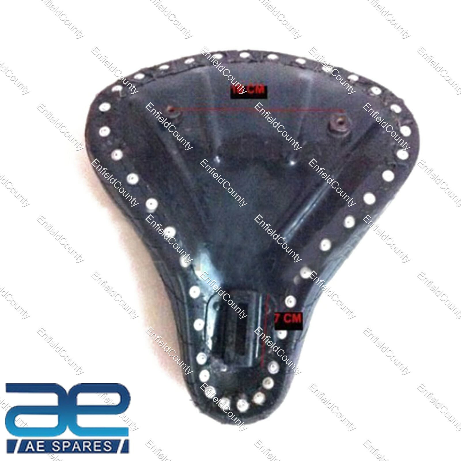 Bobber Chopper Custom Harley Sportster Finish Deep Dish Seat Genuine Leather 