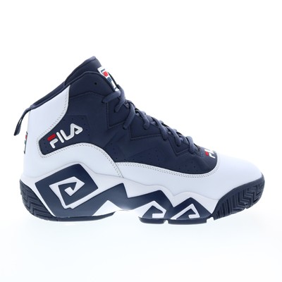 

Fila MB 1BM00511-125 Мужские синие кожаные спортивные баскетбольные кроссовки на шнуровке 10, Синий, Fila MB