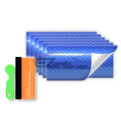 7D Carbon Fiber For GMC Emblem Overlay Vinyl Wrap Kit Sticker Decal Front Rear