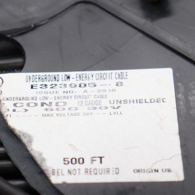Sprinkler System Wire 18/8C Solid Copper Black 18 AWG 30V 50' E323905-8
