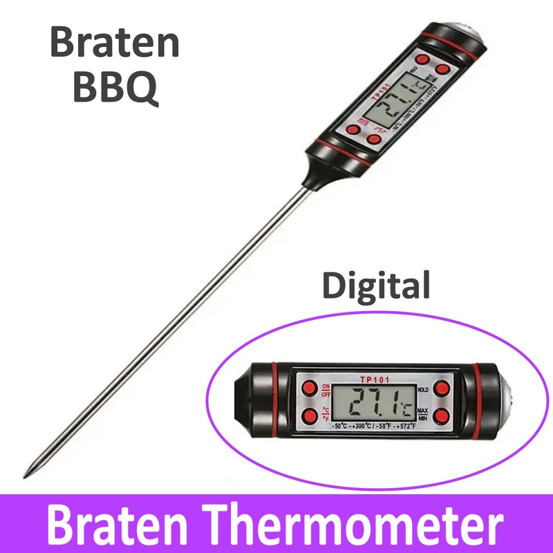 Thermometer Bbq Grill Bratenthermometer Grillthermometer Digital Smoker KÃ¼Che Gu
