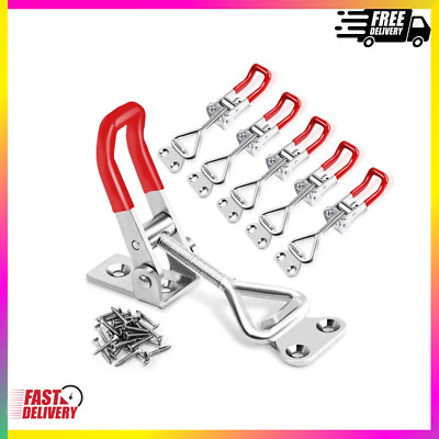 6-Pack Toggle Latch Clamps 4001   Adjustable Heavy-Duty Latches with 330 lbs