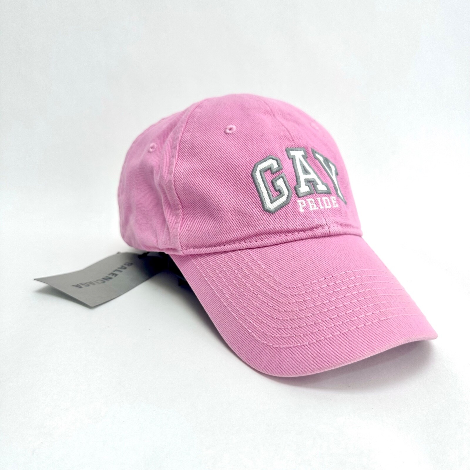 BALENCIAGA Gay Pride 2021 Pink Baseball Cap Hat Size L BALENCIAGA Gay Pride 2021 Pink Baseball Cap Hat Size L
