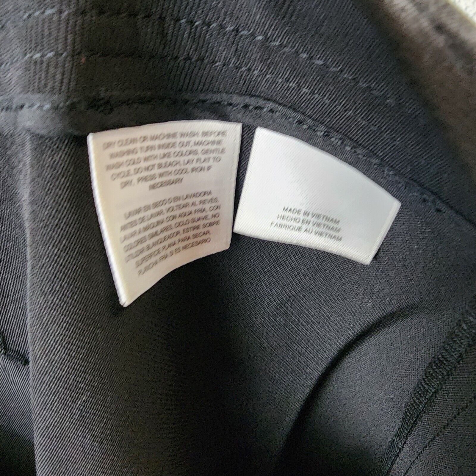 Anne Klein Slim-Leg Ankle Pants Women's 16 Black Extended Tab W/ Zip Fly Closure - Picture 11 of 13