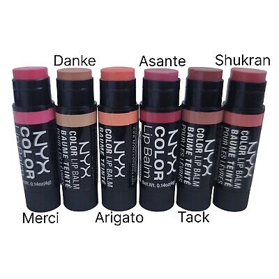 NYX Color Lip Balm Assorted 6 pack Set