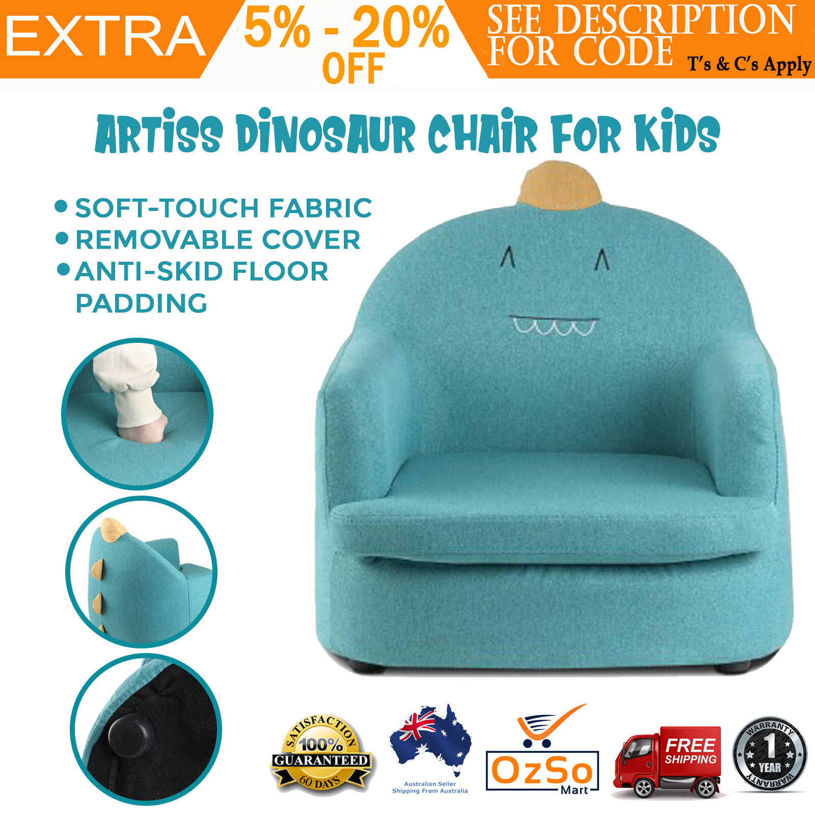 dinosaur armchair
